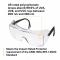 3M OX Protective 2000 Safety Glasses with Clear Anti-Fog Lens and Black Secure Grip Temple